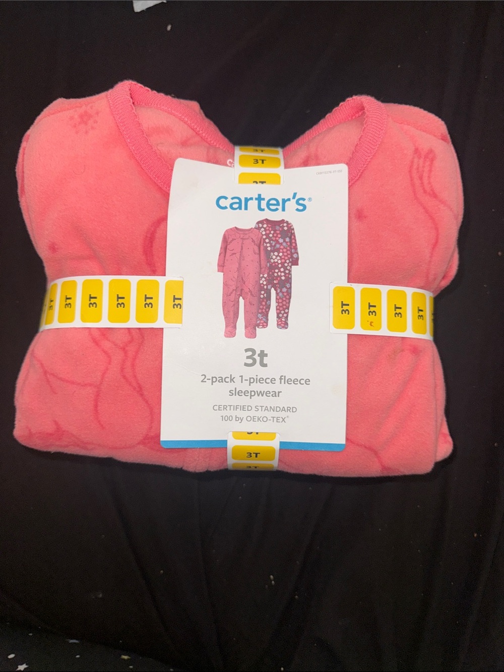 Carter's Coral Pink Fleece 2-Pack Toddler Pajamas